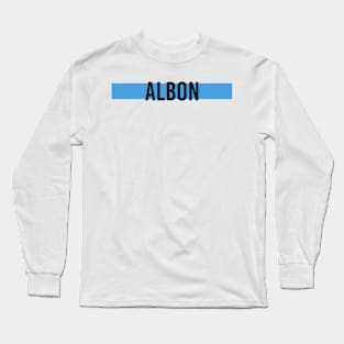 Alexander Albon Driver Name - 2022 Season #4 Long Sleeve T-Shirt